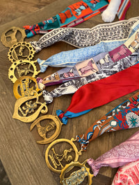 Horse Brass Scarf Necklaces