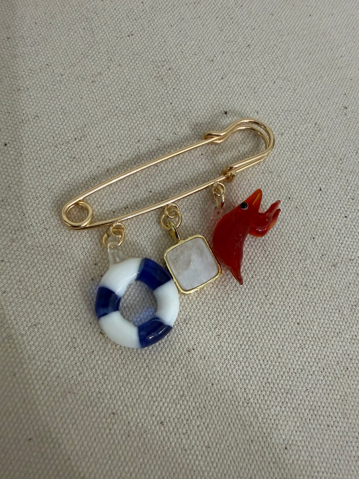 Lobster Season Pin Brooch