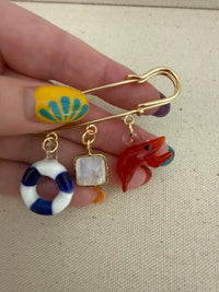 Lobster Season Pin Brooch