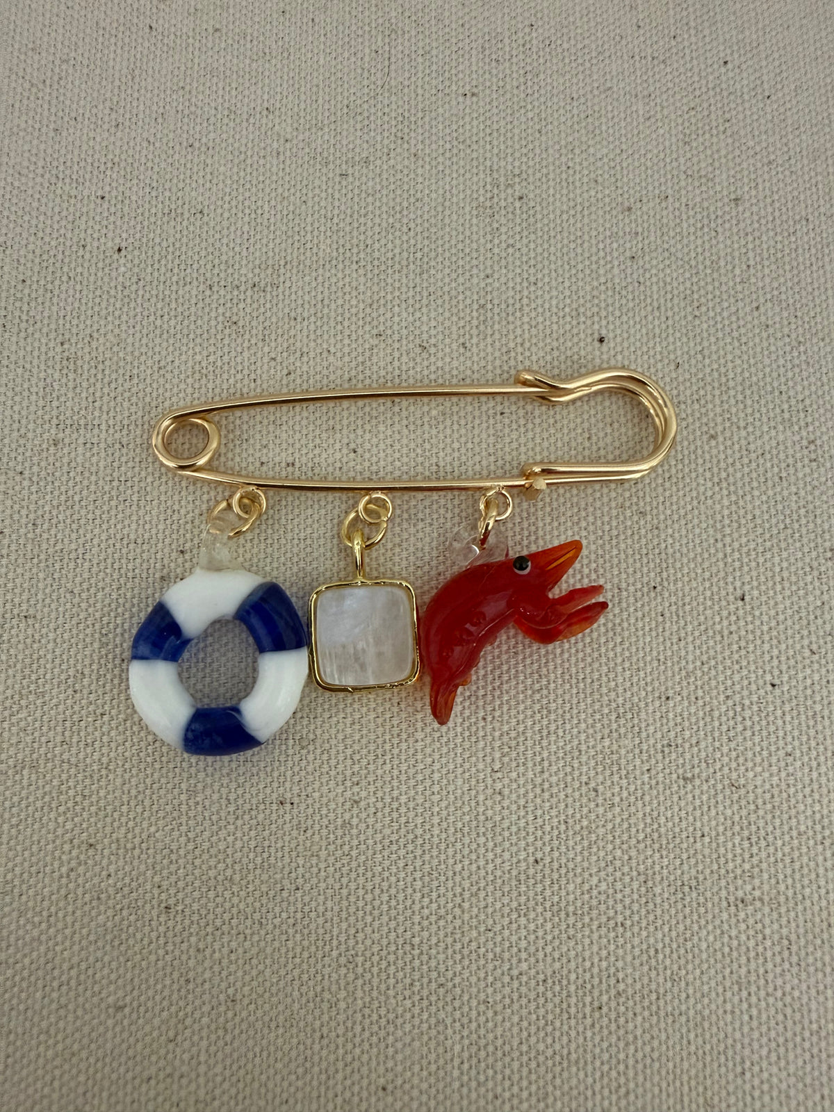 Lobster Season Pin Brooch