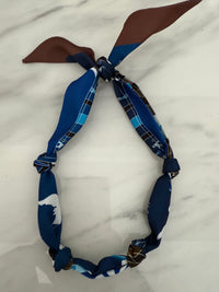 Custom Initial Letter Scarf Necklace