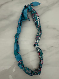 Custom Initial Letter Scarf Necklace