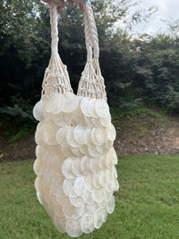 White Capiz Shell Bag