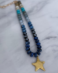 Star Shine Beaded Charm Necklace